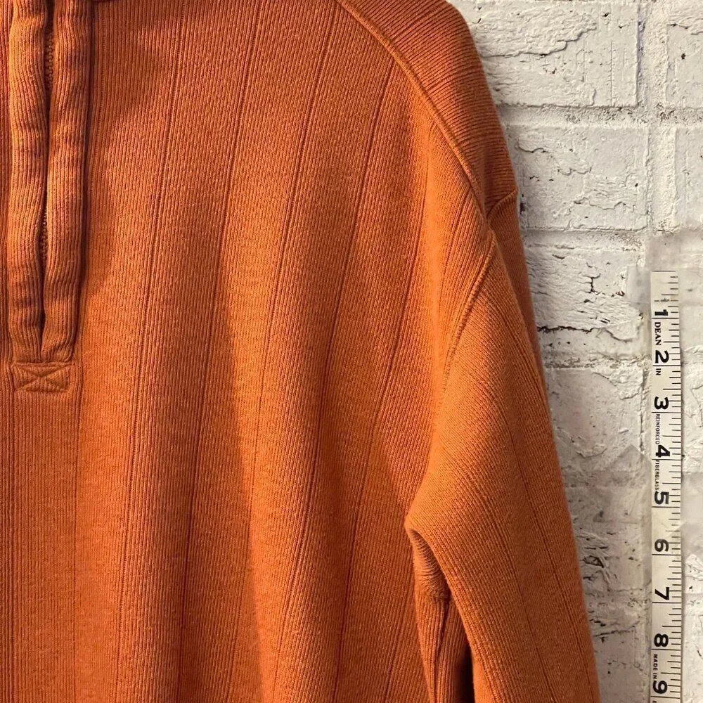 Columbia Men's Half Zip Long Sleeve Pullover Burnt Orange Large - Picture 3 of 9